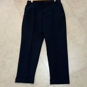 Anthropologie Maeve navy blue cuffed dress pants